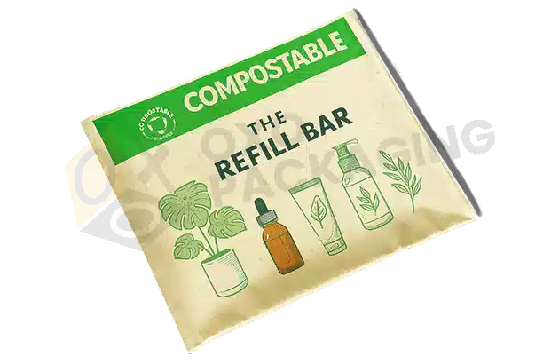 Custom Printed Compostable Bubble Mailers Packaging